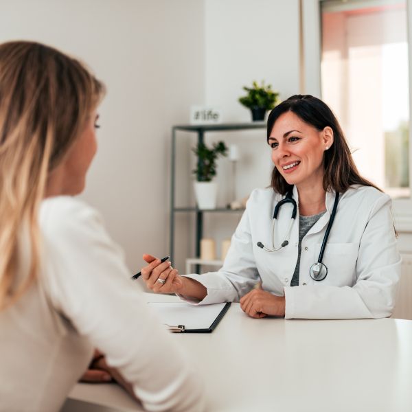 Happy couple thriving with hormone therapy
